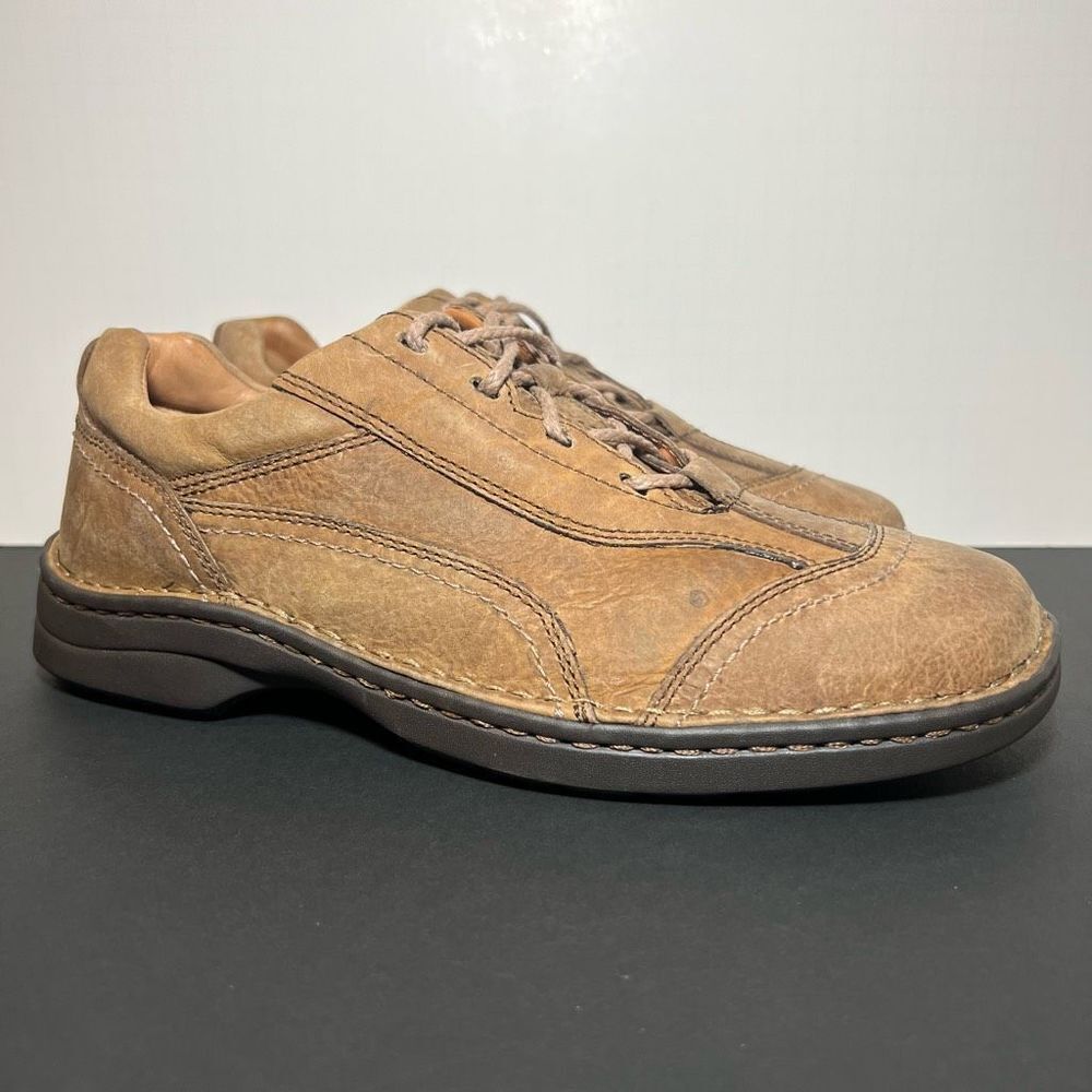 Mens NEIL M Brown Leather Lace Up Casual Shoes / Size 8.5 Medium